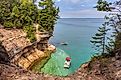 Pictured Rocks National Lakeshore in Michigan.