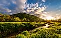 Stream flowing through the valley in Minnesota.