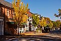 Autumnal streets of historical Colonial Williamsburg, Virginia, via Alex Potemkin / iStock.com