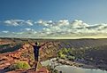 Viewpoint overlooking in Kalbarri NP, Western Australia.