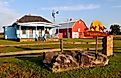 A farmhouse near Carthage, Missouri. Editorial credit: BD Images / Shutterstock.com