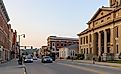 Brookville, Indiana, USA - August 20, 2021: The Franklin County Courthouse