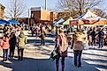 The Carrboro Farmers Market on a winter day. Editorial credit: Wileydoc / Shutterstock.com