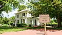 View of the Eisenhower Home in Abilene, Kansas. Editorial credit: spoonphol / Shutterstock.com