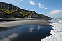 The white rocks, Iturup island, Kuril islands, Russia.