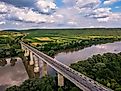 The Dniester River in Ukraine.