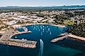 Ulladulla harbour during the day.