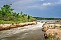 Norden Chute on Niobrara River in Nebraska.