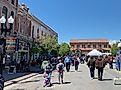 ogden Utah USA-union station during the Ogden Heritage Festival celebrating 150 years of the transcontinental railroad