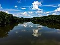 The mighty Wabash River on a sunny summer day. 