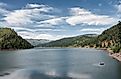 The spectacular Navajo Lake in New Mexico