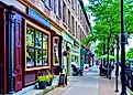 Downtown street view at Skaneateles, New York. Editorial credit: PQK / Shutterstock.com.