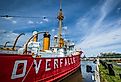 The Overfalls Lightship in Lewes, Delaware.