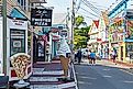 Vibrant Commercial Street in Provincetown, Massachusetts. Editorial credit: Mystic Stock Photography / Shutterstock.com