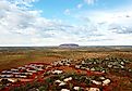 Panoramic landscape of Uluru (Ayers Rock) from Yulara in the Northern Territory state of Australia. Editorial credit: katacarix / Shutterstock.com