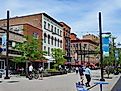 Downtown Ithaca, New York. Editorial credit: Spiroview Inc / Shutterstock.com