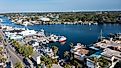 Fishing Boats At Sponge Docks in Tarpon Springs, Florida.