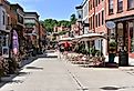 Part of downtown Galena with its shops and restaurants. Image credit Ben Harding via Shutterstock.