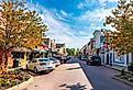 Street view in Woodstock, Illinois. Image credit Nejdet Duzen via Shutterstock.