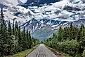 Railroad to Denali National Park, Alaska with its impressive mountains