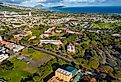 Overlooking Kapi'olani Community College in Honolulu, Hawaii.