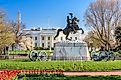 Washington, DC at the White House and Lafayette Square.