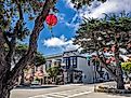 Old style building in Pacific Grove, Monterey, California