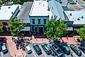 Businesses lined along downtown Dahlonega in Georgia. Editorial credit: Kyle J Little / Shutterstock.com