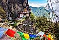 The Tiger Nest Monastery in Bhutan.