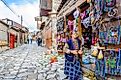 Azerbaijan is known for its brightly patterned textiles. Editorial credit: Dinozzzaver / Shutterstock.com