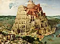 the elder tower of Babylon painting