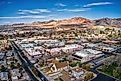 Aerial view of Boulder City in Nevada.