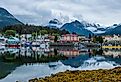 Scenic landscapes of Sitka, Alaska southeast Alaska and the inside passage.