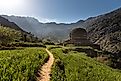 Route to the newly discovered Buddhist Stupa in Barikot, Swat Valley, Pakistan