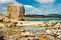 Castle Rock on Flinders Island, Tasmania