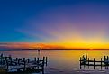 Sunset over Laguna Madre, South Padre Island TX. Image credit Greg via Adobe Stock. 