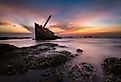 An old shipwreck. Image credit: Sorn340 Studio Images via Shutterstock