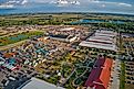 Aerial View of the Nebraska State Fair in Grand Island, Nebraska