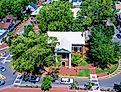 Aerial view of the Dahlonega Gold Museum in the central square of the town - Image credit: Kyle J Little via Shutterstock 