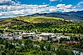 View of Missoula from Mount Sentinel, in Missoula, Montana.