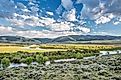 The North Platte River meanders above Northgate Canyon, North Park, Colorado.