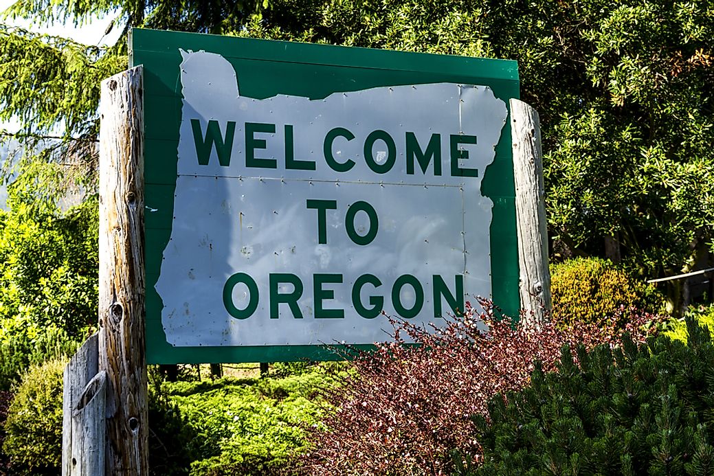 Which States Border Oregon WorldAtlas Com   Shutterstock 417273439 