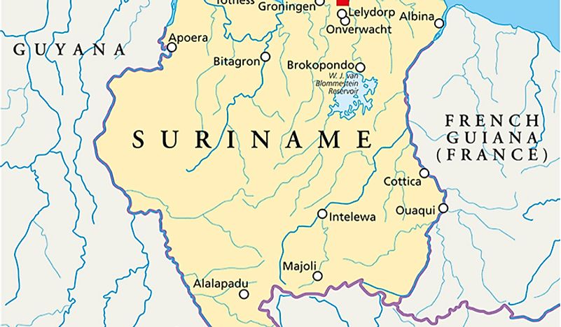 Which Countries Border Suriname? - WorldAtlas.com