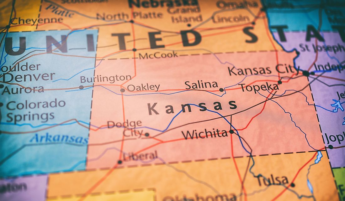 Where Is Kansas On A Map Of The United States