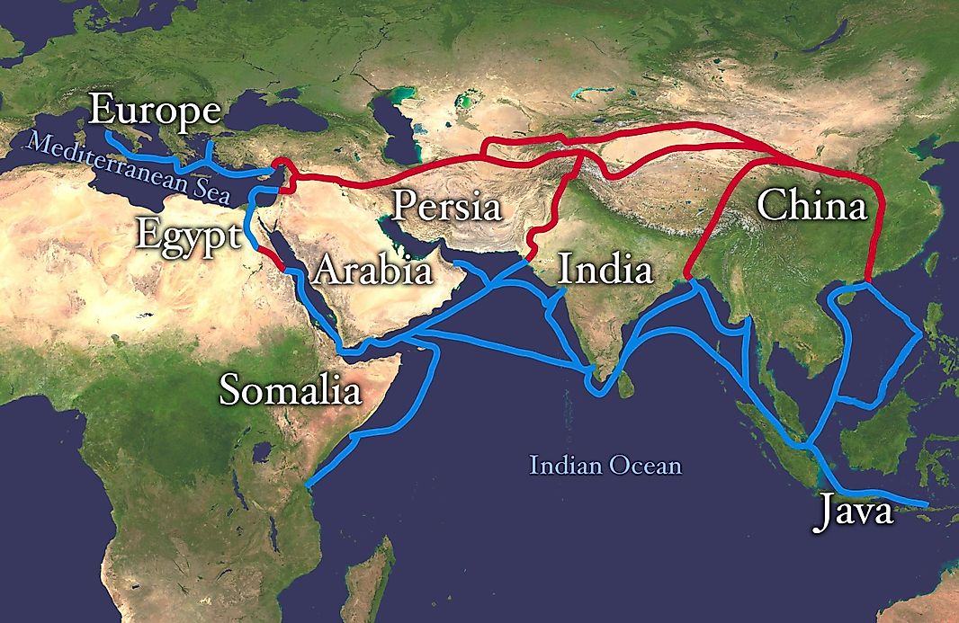 What Was The Silk Road Route WorldAtlas