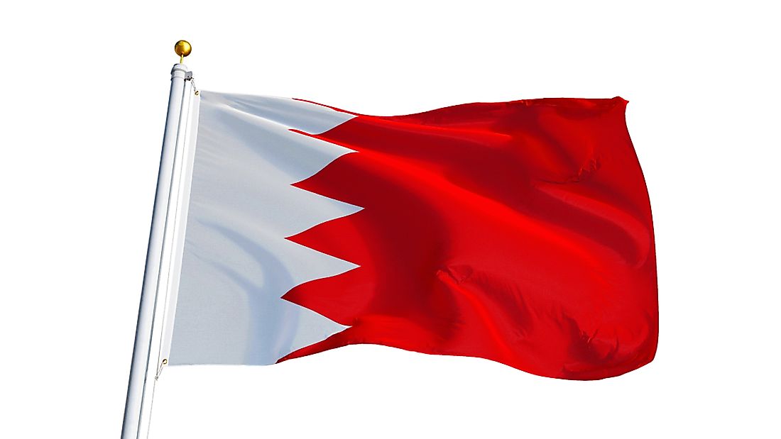 Bahrain Flag Colors Symbols Meaning WorldAtlas