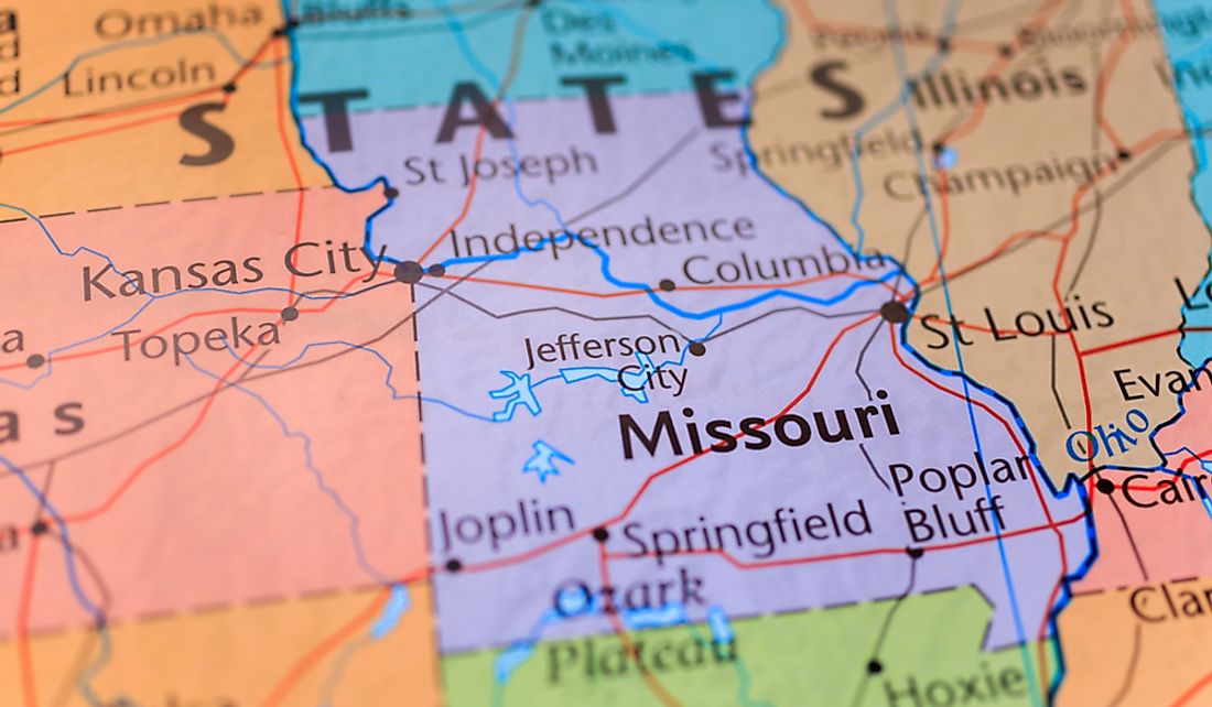 which-states-border-missouri-worldatlas