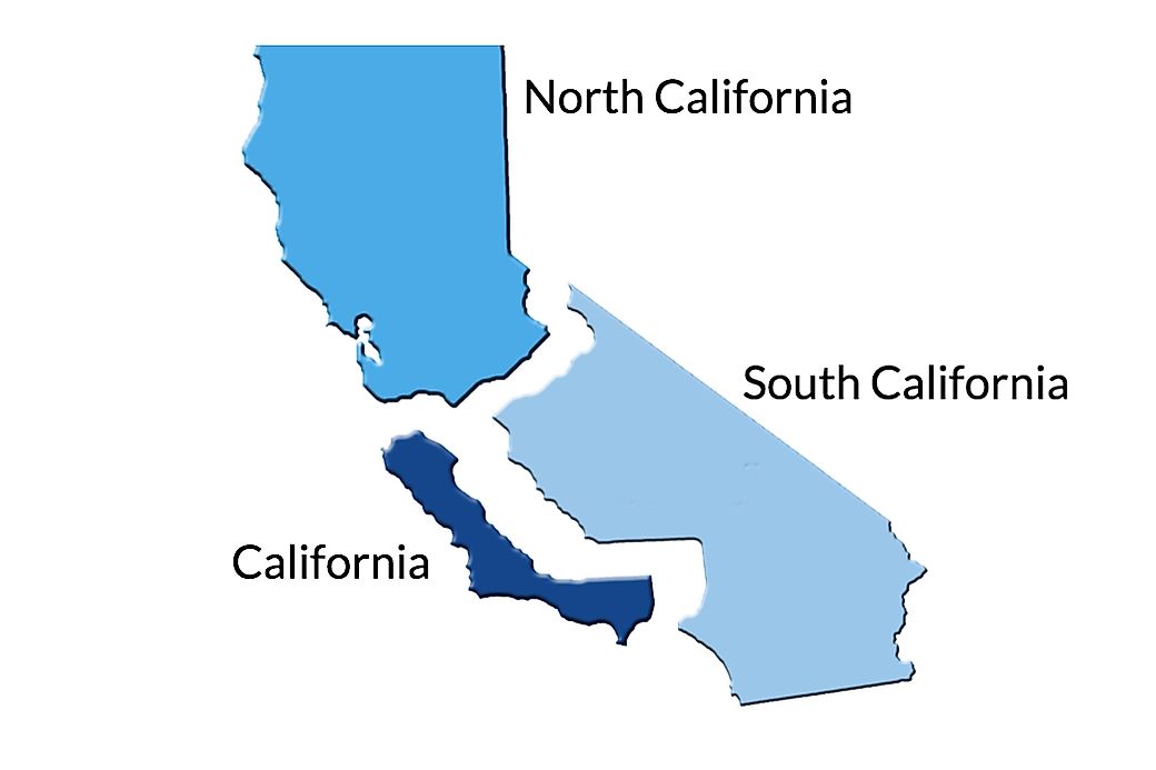 California Split Into 3 States Map Mary W Tinsley