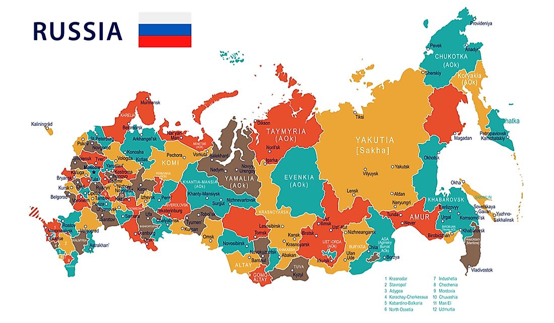 What Are The Federal Subjects Of Russia? - WorldAtlas.com