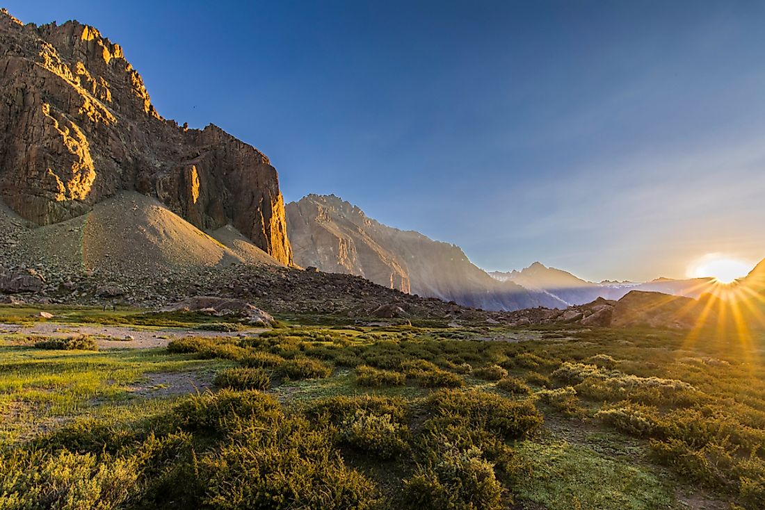 Major Mountain Ranges Of South America WorldAtlas